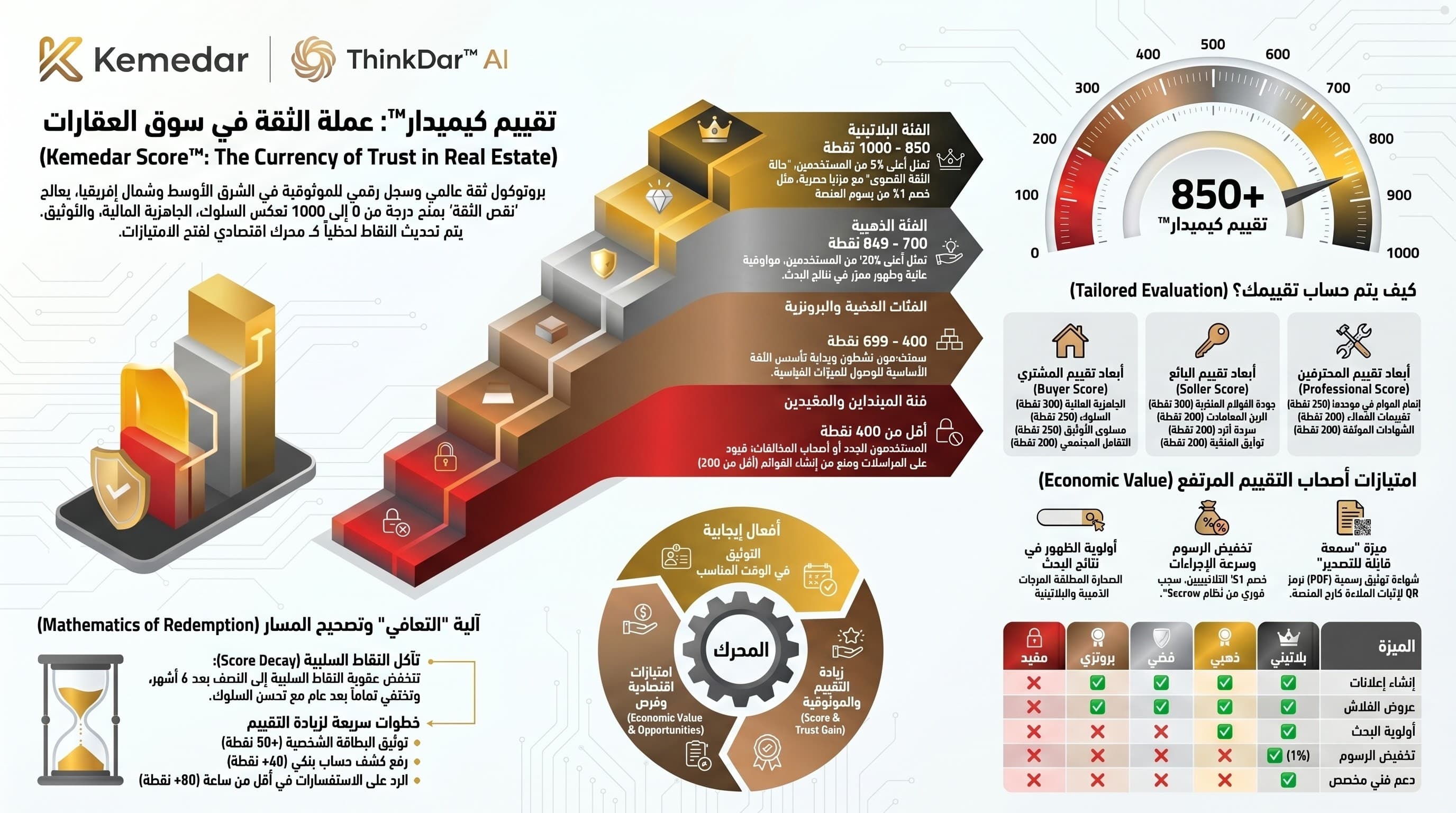 Kemedar Score digital trust infographic